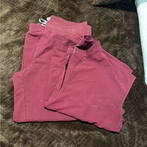 Figs Women's Scrubs in Burgundy